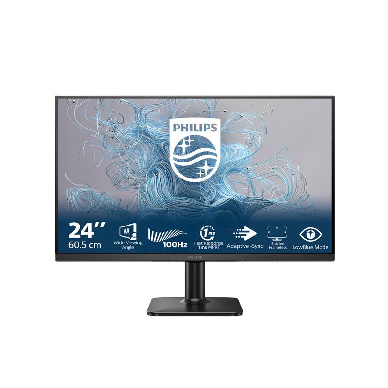 Philips 1000 series 24E2N1100LB/00 computerskærm 60,5 cm (23.8") 1920 x 1080 pixel Fuld HD LCD Sort