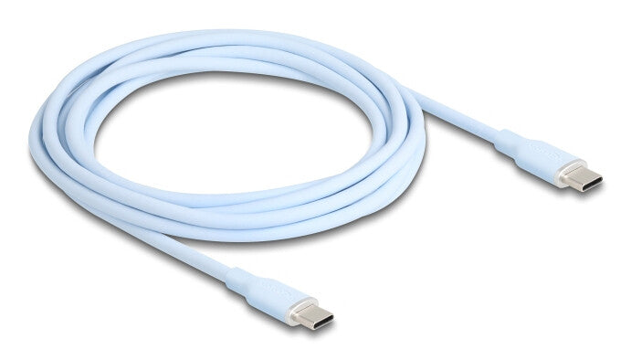 DeLOCK 81235 USB-kabel USB 2.0 2,5 m USB C 0,48 Gbit/sek. 60 W Blå