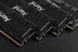 Kingston Technology FURY 64 GB 3600 MT/s DDR4 CL16 DIMM (sæt med 4) 1Gx8 Renegade Sort