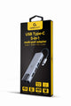 Gembird A-CM-COMBO5-04 dockingstation Ledningsført USB 3.2 Gen 1 (3.1 Gen 1) Type-C Sølv
