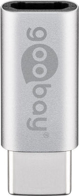 Goobay 56636 kabel kønsskifter USB-C USB 2.0 Micro-B Sølv