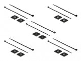 DeLOCK 18674 kabelbinderbeslag Sort Nylon 10 stk