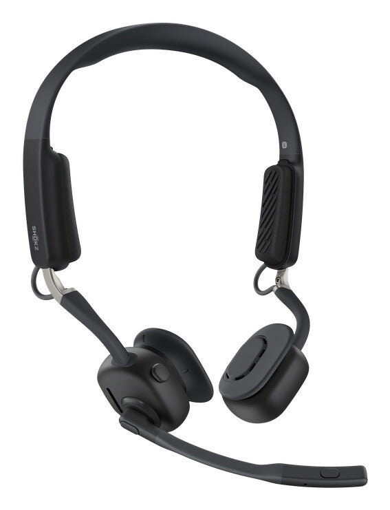 SHOKZ OpenMeet Headset Trådløs Ørekrog Kontor/Callcenter USB Type-C Bluetooth Sort