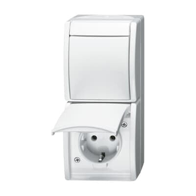 Busch-Jaeger 2601/6/20 EW-54 stikkontakt CEE 7/3 Hvid