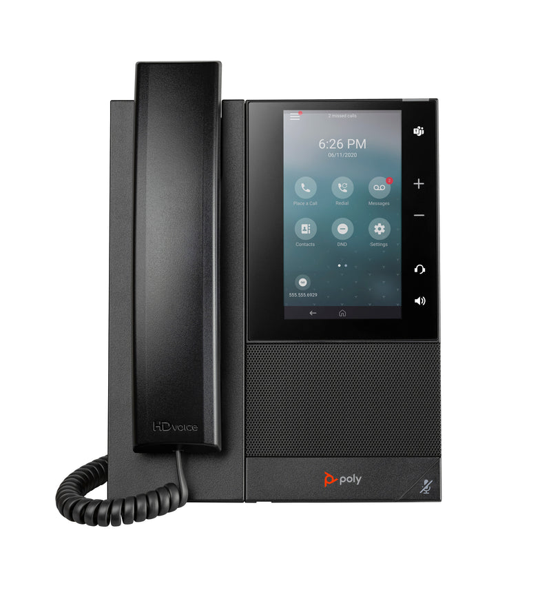 HP Poly CCX 505 Business Media Phone med Open SIP og PoE-aktiveret