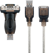 Goobay 95436 serielkabel Transparent 1,5 m USB Type-A RS-232