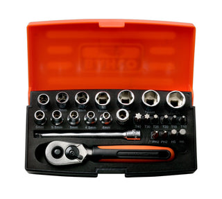 Bahco Mini topnøglesæt 1/4" med 25 dele (4-13 mm)