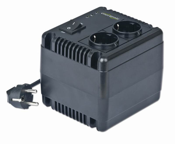 EnerGenie EG-AVR-1001 spændingsregulator 2 AC stikkontakt(er) 140 - 270 V Sort