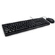 Inter-Tech NK-1000EC tastatur Mus inkluderet Kontor USB QWERTY Engelsk Sort
