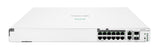 HPE Networking Instant On Switch 8p Gigabit CL4 4p SR2.5G CL6 PoE 2p 10GBT 2p SFP+ 480W 1960 Administreret L2+ Gigabit Ethernet (10/100/1000) Strøm over Ethernet (PoE) 1U