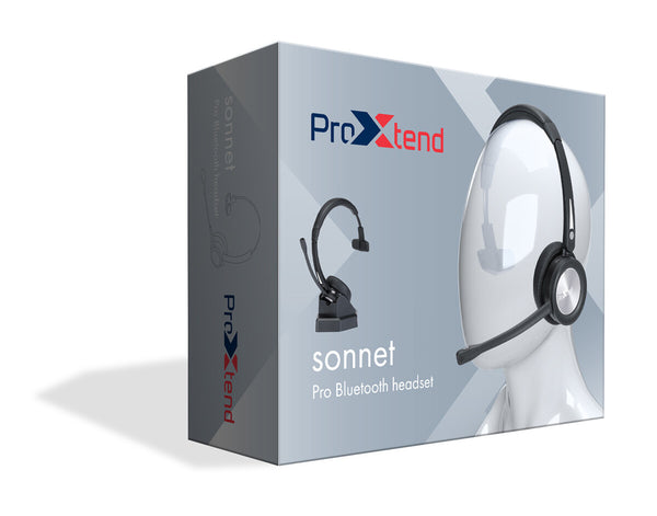ProXtend Sonnet Headset Trådløs Opkald/musik Micro-USB Bluetooth Opladningsstativ Sort