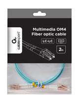 Gembird CFO-MDOM4-LC/LC-2M InfiniBand og fiberoptisk kabel LC/UPC Turkis