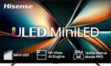 Hisense 100U7Q 2,54 m (100") 4K Ultra HD Smart TV Wi-Fi Sort