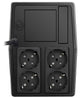 FSP FP 1000 UPS-enhed Interaktivt indgangsstik 1 kVA 600 W 4 AC stikkontakt(er)