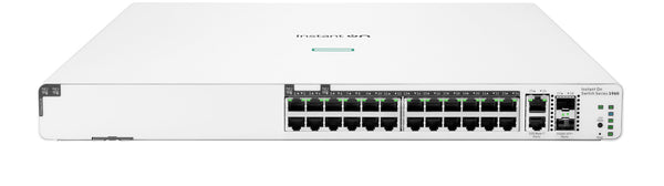 HPE Aruba Networking Networking Instant On Switch 20p Gigabit CL4 4p Gigabit CL6 PoE 2p 10GBT 2p SFP+ 370W 1960 Administreret L2+ Gigabit Ethernet (10/100/1000) Strøm over Ethernet (PoE) 1U Hvid