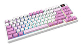 MSI FORGE GK600 TKL WIRELESS VIOLET tastatur Spil USB + Bluetooth QWERTY Spansk Lyserød, Violet, Hvid