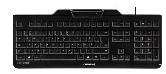 CHERRY KC 1000 SC tastatur Universel USB AZERTY Belgisk Sort