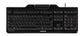 CHERRY KC 1000 SC tastatur Universel USB AZERTY Belgisk Sort