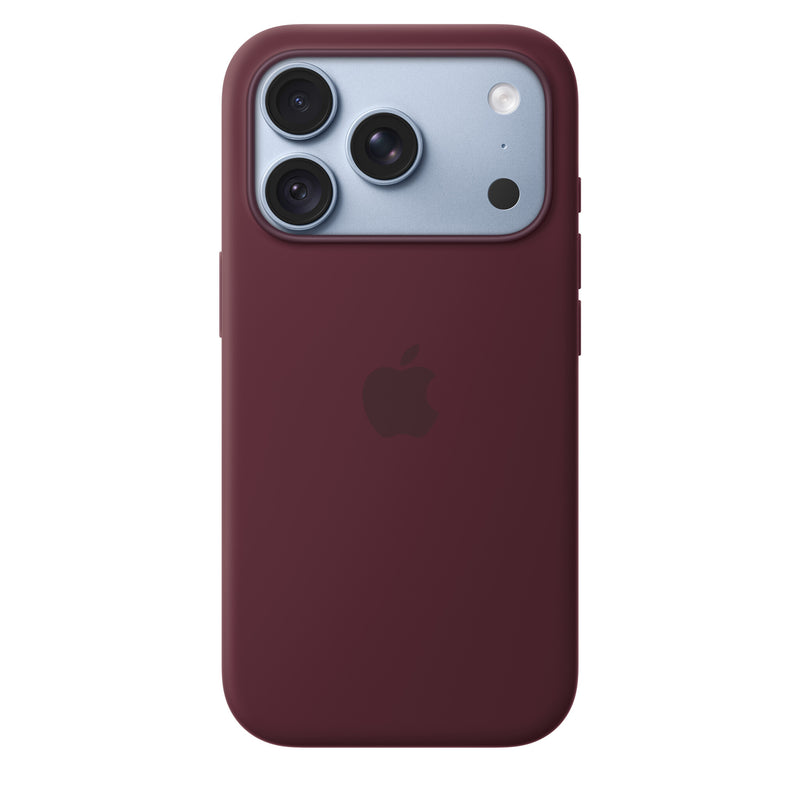 Apple Silikone-etui med MagSafe til iPhone 18 Pro – bordeaux