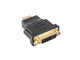 Lanberg AD-0014-BK kabel kønsskifter HDMI DVI-D (F) (24 + 5) Sort