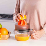 Taurus CITRUS COMPACT Manuel juicer 30 W Sort, Orange, Transparent
