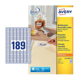 Avery L4731REV-25 selvklæbende etiket Afrundet rektangel Aftagelig Hvid 5670 stk