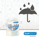 Rapesco 1807 tætningsbånd Transparent 33 m