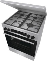 Gorenje G600 GKS6C71XF komfur og ovn Fritstående komfur Elektrisk Gaskomfur Rustfrit stål