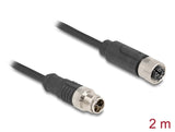 DeLOCK 80861 netværkskabel Sort 2 m Cat5e S/FTP (S-STP)