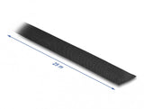 DeLOCK 20911 tape Velegnet til indendørsbrug 25 m Polyethylenterephthalatfolie (PET) Sort