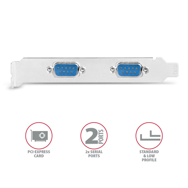 Axagon PCEA-S2N interface-kort/adapter Intern RS-232