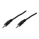 LogiLink 3.5mm - 3.5mm, 0.2m lydkabel 0,2 m Sort