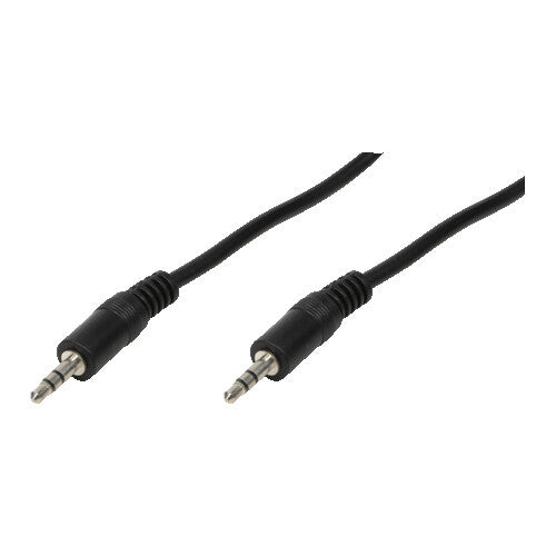 LogiLink 3.5mm - 3.5mm, 0.2m lydkabel 0,2 m Sort