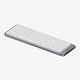 Lofree Flow 2 100 tastatur Universel USB + RF Wireless + Bluetooth QWERTY Sølv, Hvid
