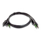 StarTech.com SKDPMMKVM06-TAA KVM-kabel Sort 1,8 m