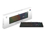 MSI FORGE GK320 RED tastatur Spil USB Sort