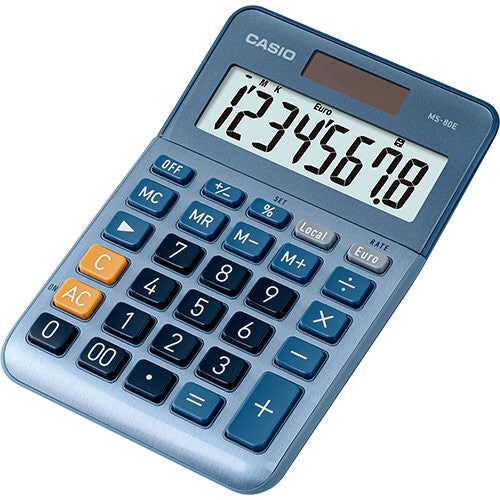 Casio MS-80E regnemaskine Lomme Finansiel Blå