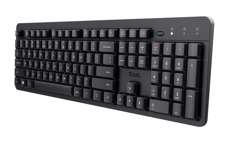 Trust Ody II tastatur Kontor RF trådløst QWERTY Nordisk Sort