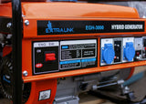 Extralink EX.30363 motor-generator 2800 W 15 L Naturgas, Flydende petroliumsgas (LPG), Benzin Sort, Orange