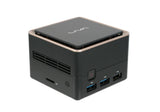ECS LIVA Q3 Plus AMD Ryzen Embedded V1000 V1605B 8 GB DDR4-SDRAM 128 GB eMMC Mini PC Sort