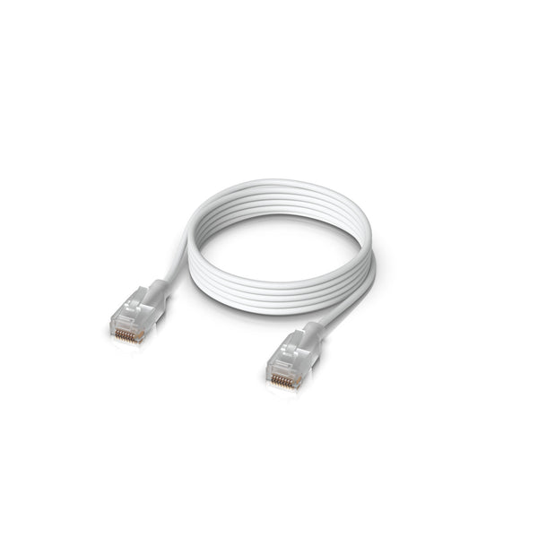 Ubiquiti UACC-Cable-Patch-EL-1M-W netværkskabel Gennemsigtig, Hvid Cat6