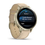 Garmin Venu 4 3,05 cm (1.2") AMOLED 41 mm Digital 390 x 390 pixel Berøringsskærm Guld Wi-Fi GPS (satellit)