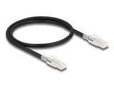 DeLOCK 80254 netværkskabel Sort 0,5 m Cat6a S/FTP (S-STP)