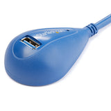 StarTech.com USB3SEXT5DSK USB-kabel USB 3.2 Gen 1 (3.1 Gen 1) 1,5 m USB A 5 Gbit/sek. Blå