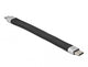 DeLOCK 86941 Lightning kabel 0,13 m Sort, Sølv