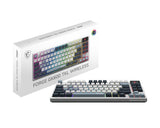 MSI FORGE GK600 TKL WIRELESS SKY tastatur Spil USB + Bluetooth QWERTY UK engelsk Blå, Hvid