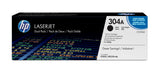 HP Originale 304A LaserJet-tonerpatroner, sort, 2-pak