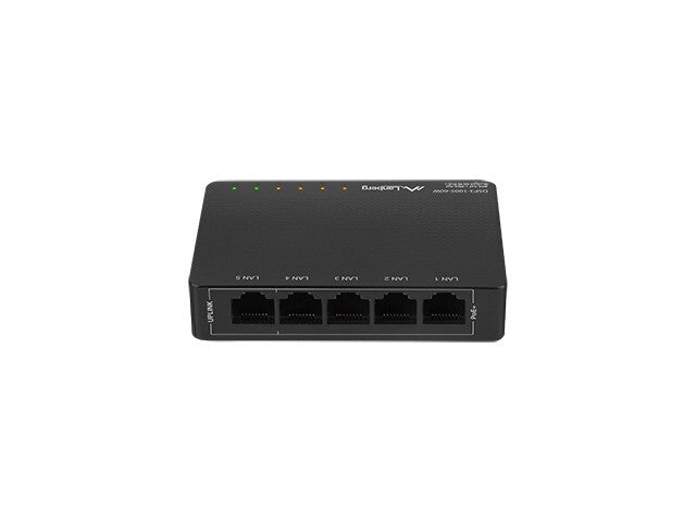Lanberg DSP3-1005-60W netværksswitch Ikke administreret Gigabit Ethernet (10/100/1000) Strøm over Ethernet (PoE) Sort