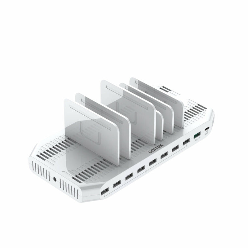 UNITEK Y-2190 ladestation organisator Fritstående Hvid