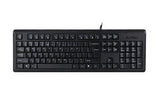 A4Tech KR-92 tastatur Universel USB QWERTY Engelsk Sort